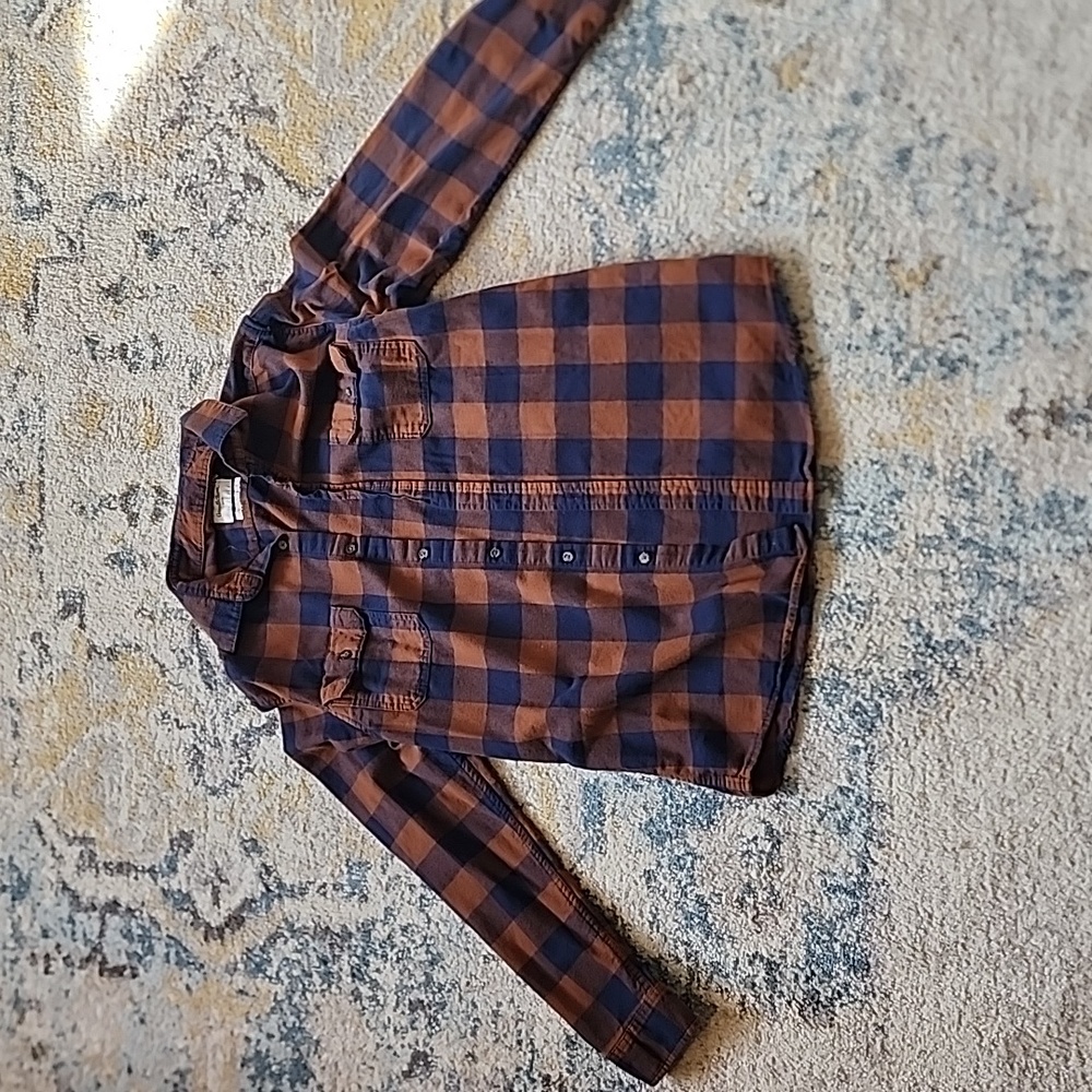 Plaid flannel button down